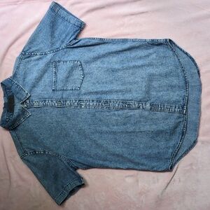 21 Men denim button up shirt